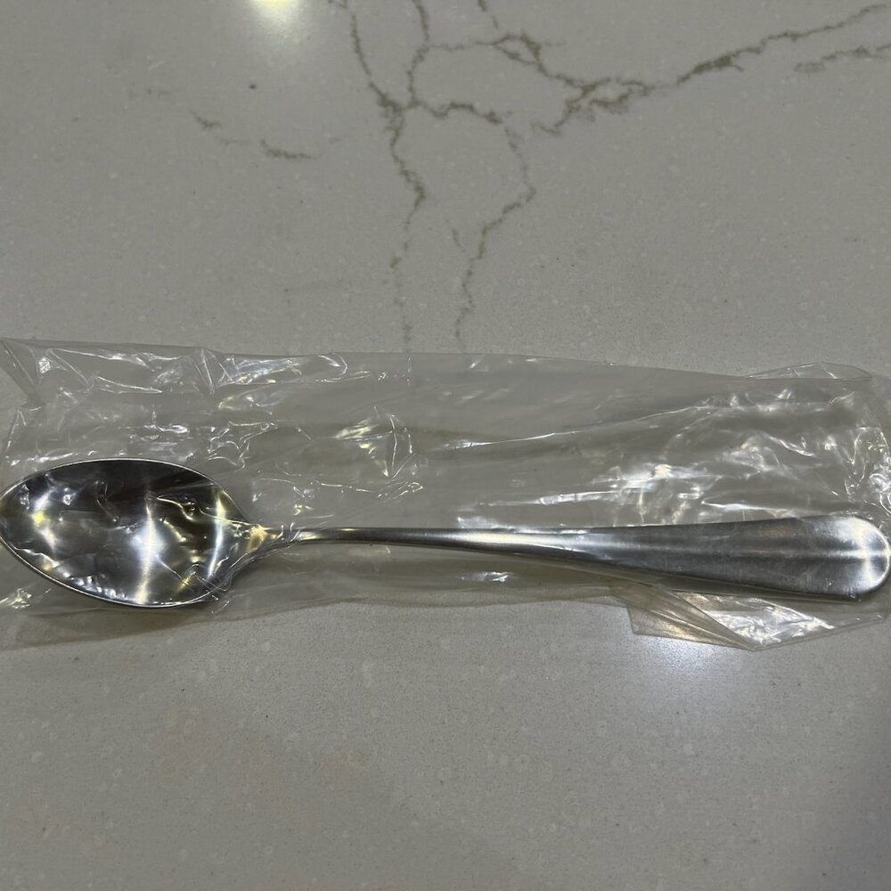Set of 12 Sola Baguette Satin iced tea spoons in unused condition